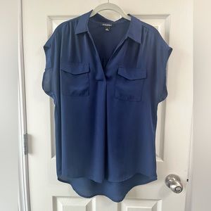Roz & Ali Collared Blouse - M